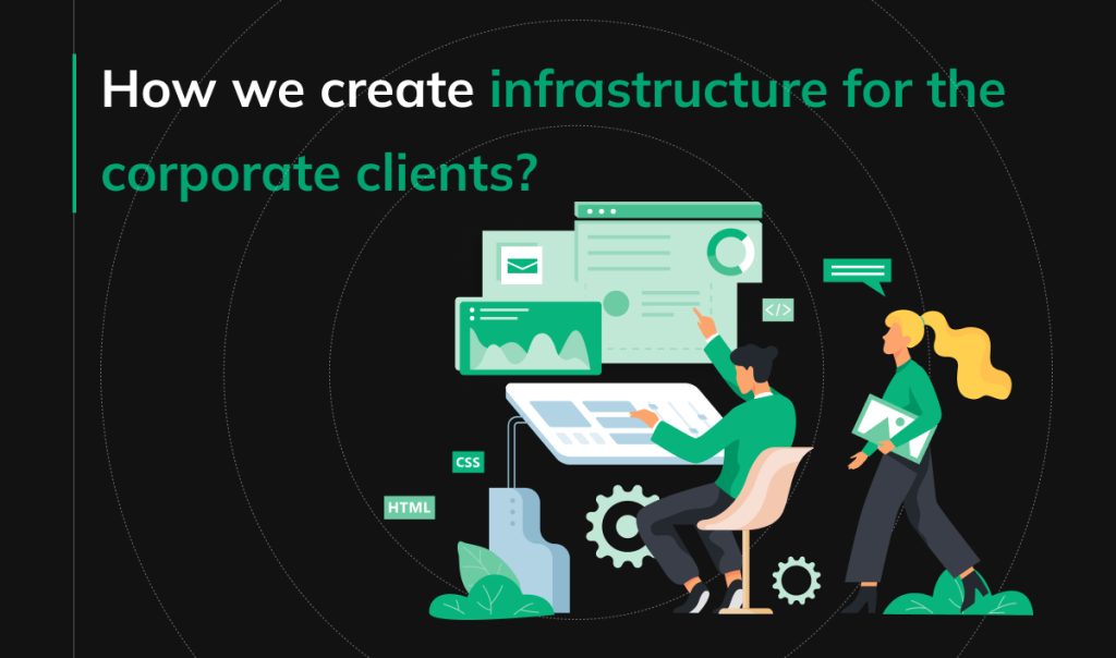 How we create infrastructure for the corporate clients?