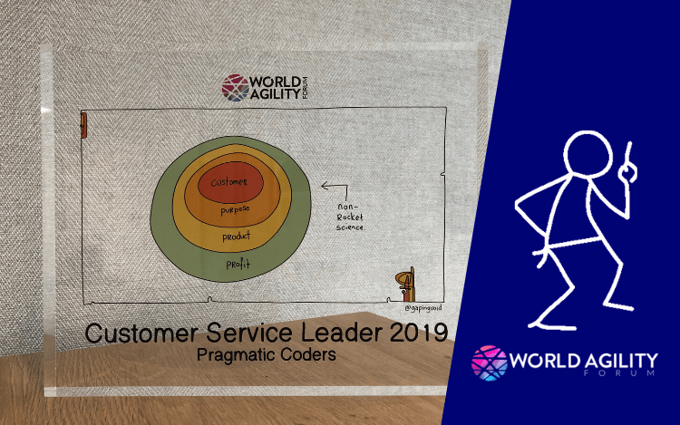 Customer Service Leader 2019 award for Pragmatic Coders