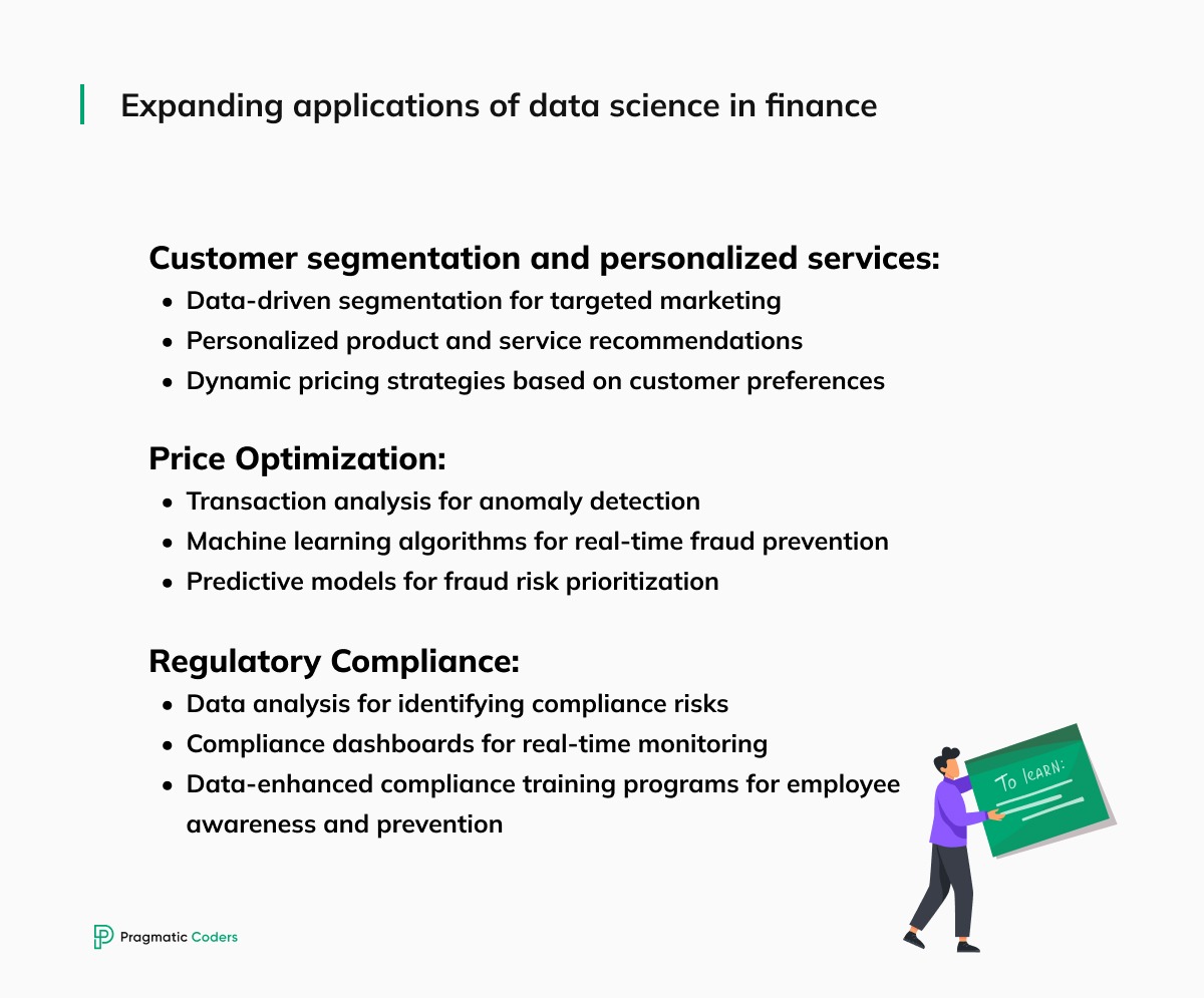 Expanding applications of data science in finance