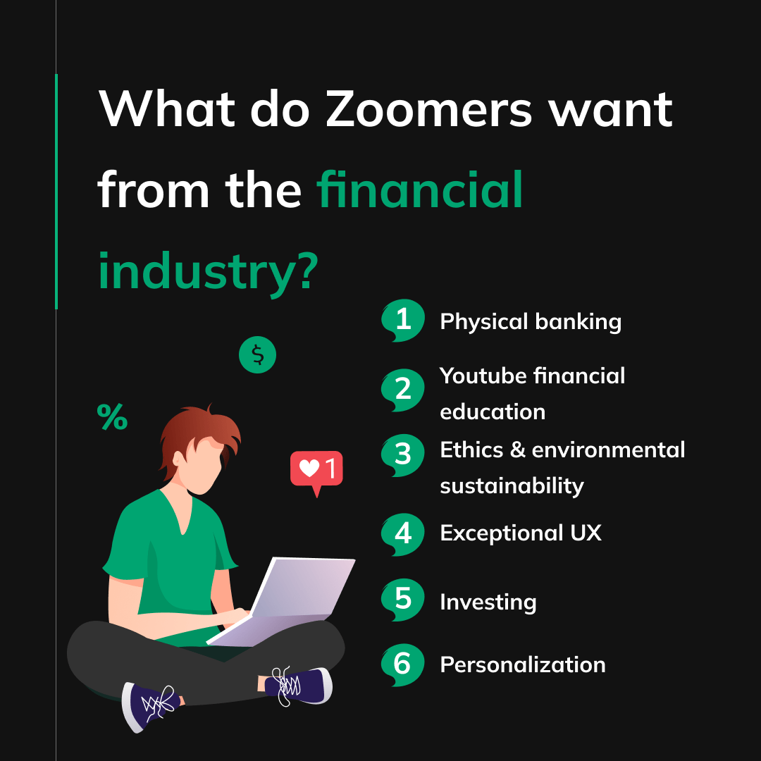 What zoomers want from the financial industry?