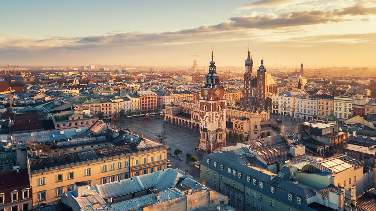 Panorama of Krakow