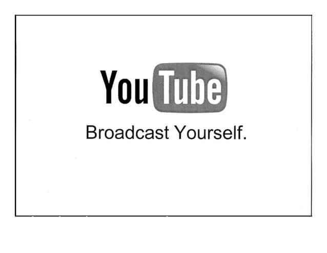 YouTube pitch deck slogan