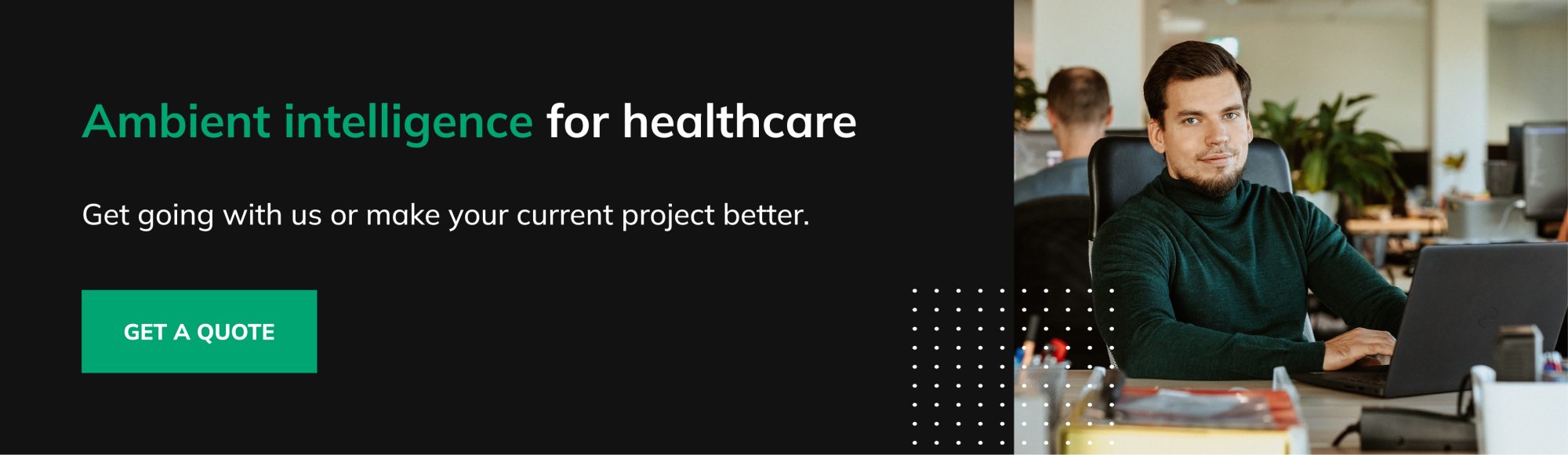 ambient intelligence for healthcare software development services banner