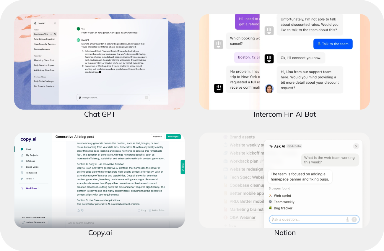 Common-patterns-in-AI-products-Presenting-results-Text-results