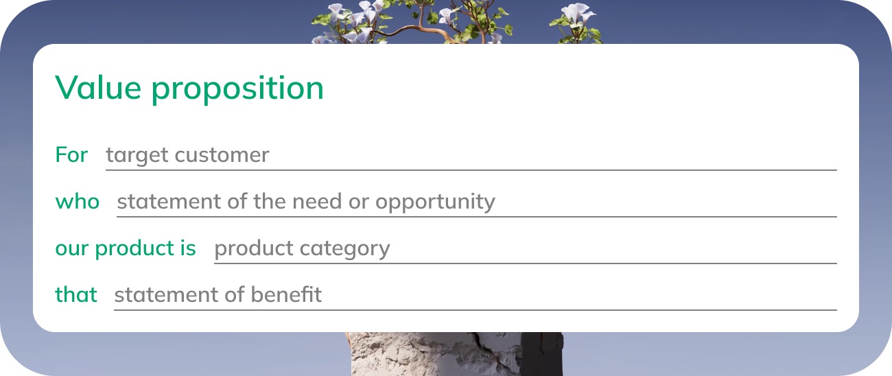 Value proposition template